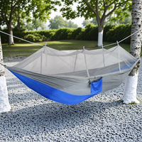 Ultralight Double Parachute Hammock with Mosquito Net Outdoor Camping Hanging Chair Travel Leisure Furniture