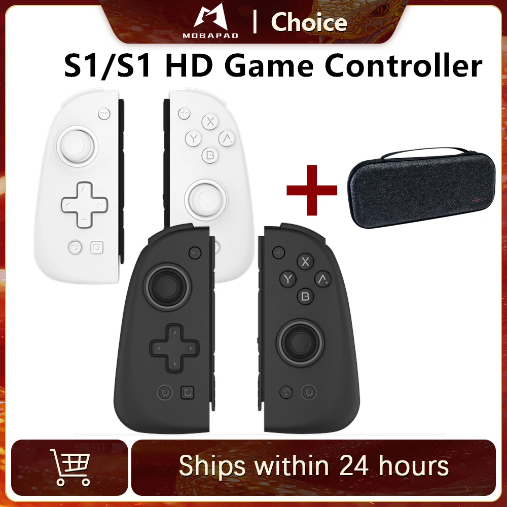 MOBAPAD S1 Game Controller Joypad with Hall Joystick Carrying Case for Nintendo Switch Joypad and NS OLED Gamepad Accessories