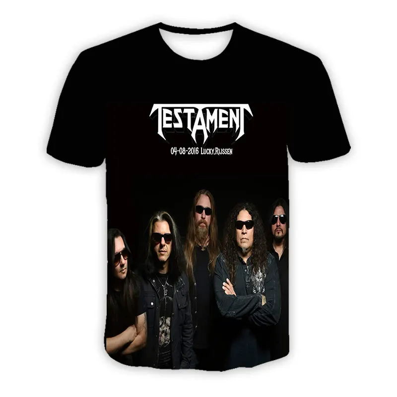 CAVVING 3D Printed Testament ROCK Casual T-shirts Hip Hop T Shirts Harajuku Styles Tops Clothing for Men/women