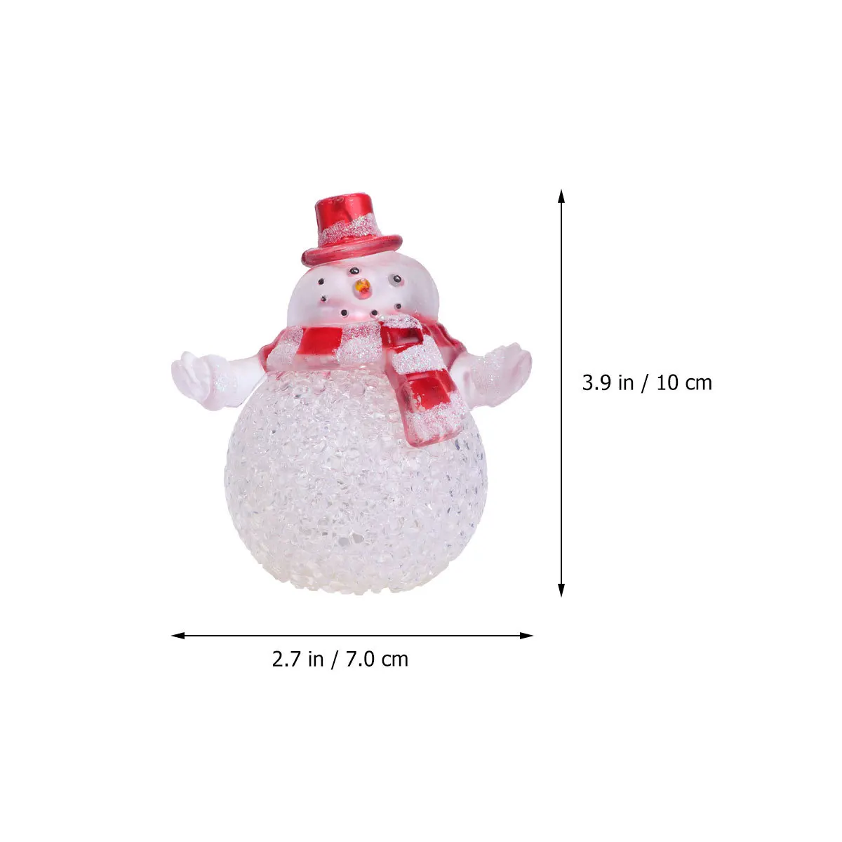 Creative Snowman Night Light Colorful Crystal Ball Table Lamp Eco Friendly Operated Home Atmosphere Decoration Bedroom