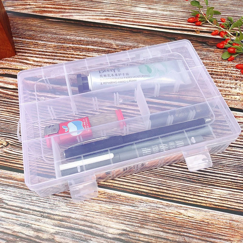 24-Compartment Transparent Storage Classification Detachable Large Storage Box
