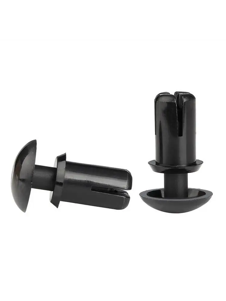 블랙 나일론 리벳 프레스 타입 플라스틱 PC 보드 고정 클립, 암 리벳 R2, R3, R4, R5, R6, 50 개