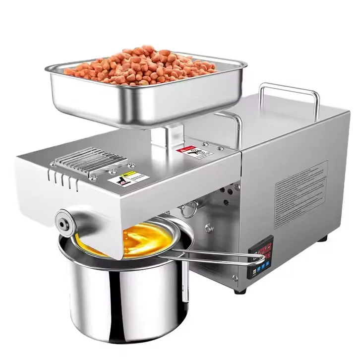 Household Mini Automatic Oil Press Small Spiral Cold Press Sesame Walnut Olive Oil