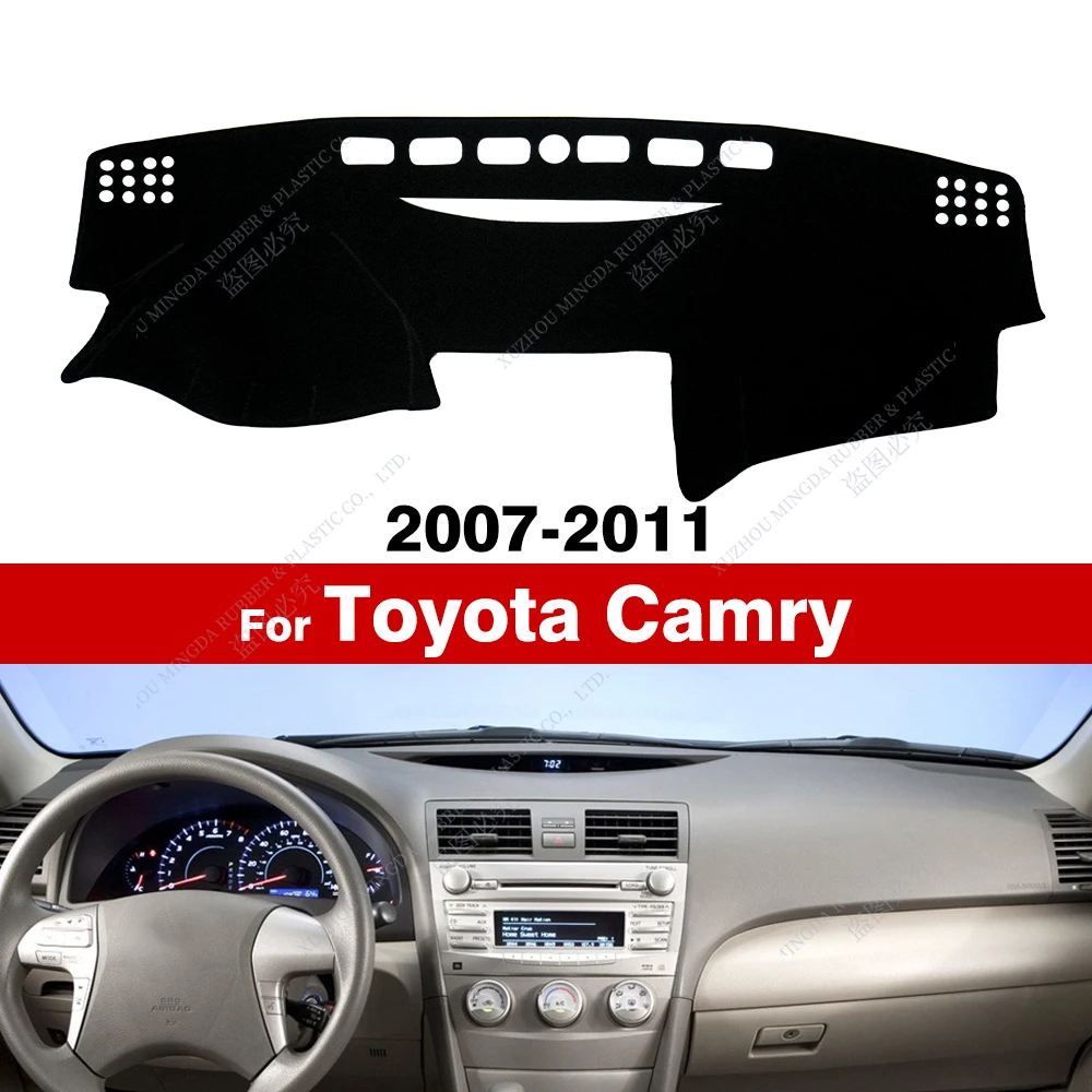 Car Dashboard Cover For Toyota Camry 2007 2008 2009 2010 2011 Board Cover Pad Carpet Dash Mat Sun Shade Anti-UV Car Accessories