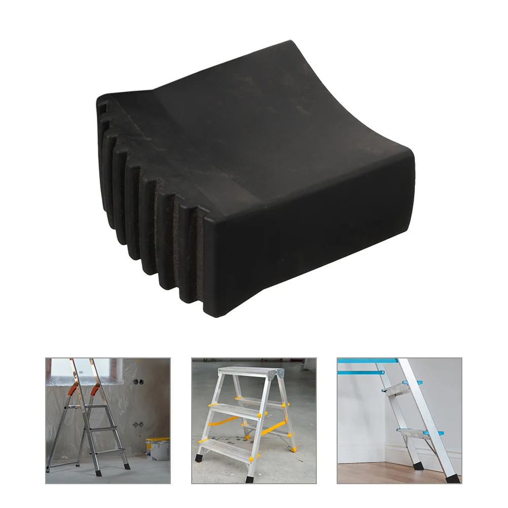 

4 Pcs Anti-slip Square Foot Covers for Ladder 5x2 5CM Foldable Non-s Rubber Replacement Feet Pad Protect Floor Sturdy