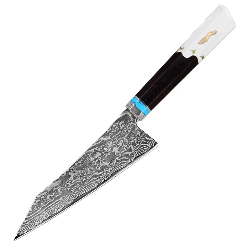 

Damascus 5 Inch Utility Knife, Japanese Damascus Steel Kitchen Petty Knife,Professions Cutting Fruit Carving Chef’s Paring Knif