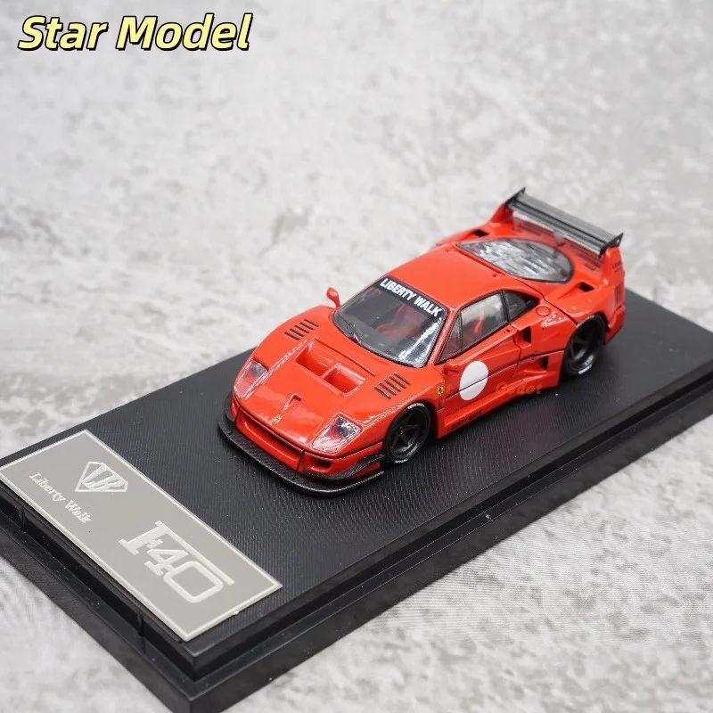 

Звездная модель 1:64 F40, миниатюрная литая под давлением модель автомобиля из сплава, игрушка для мальчиков, коллекционное украшение для взрослых.