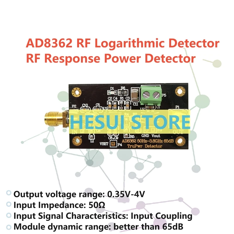 AD8362 module RF response power detector RMS RF power detection linear dB output