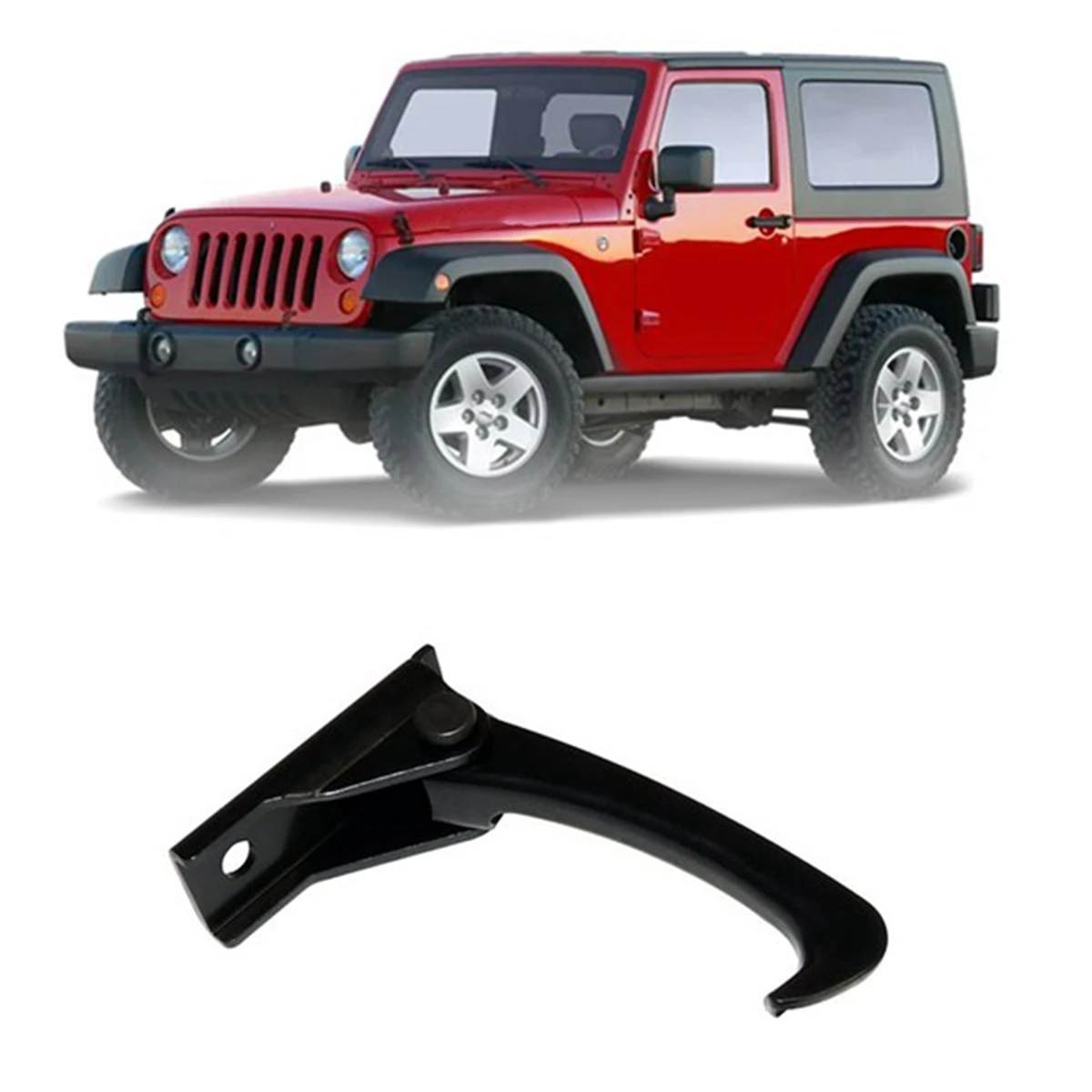 

Car Kits Hood Safety Catch Hook For Jeep Wrangler For JK 2007-2018 Crown 55395654AA-A61E