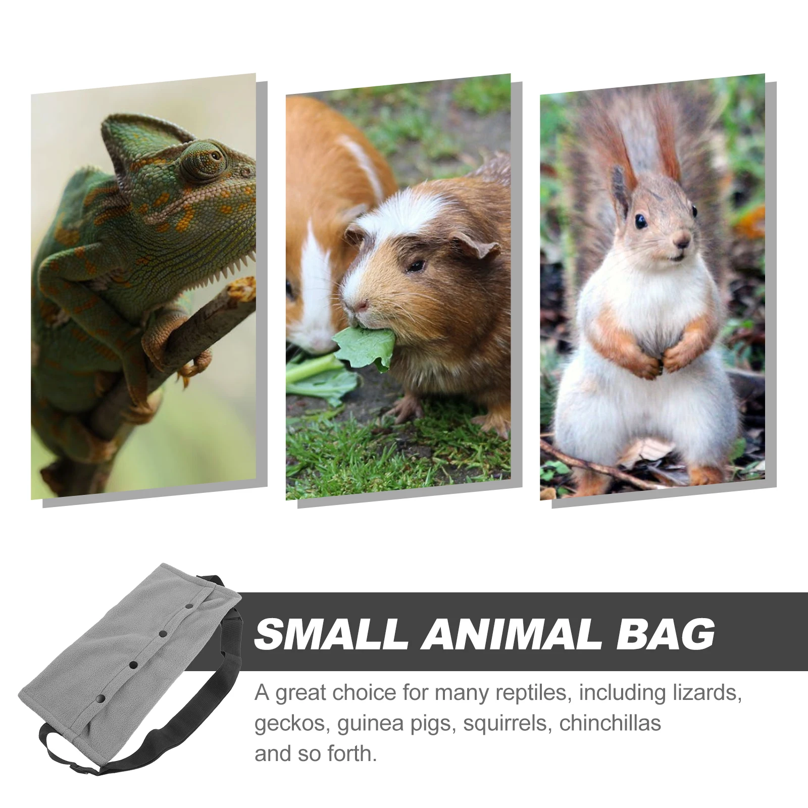 

Portable Reptile Travel Bag Chest Lizard Carrier Adjustable Straps Pet Supplies For Bearded Dragon Gecko Hamster Squirrel