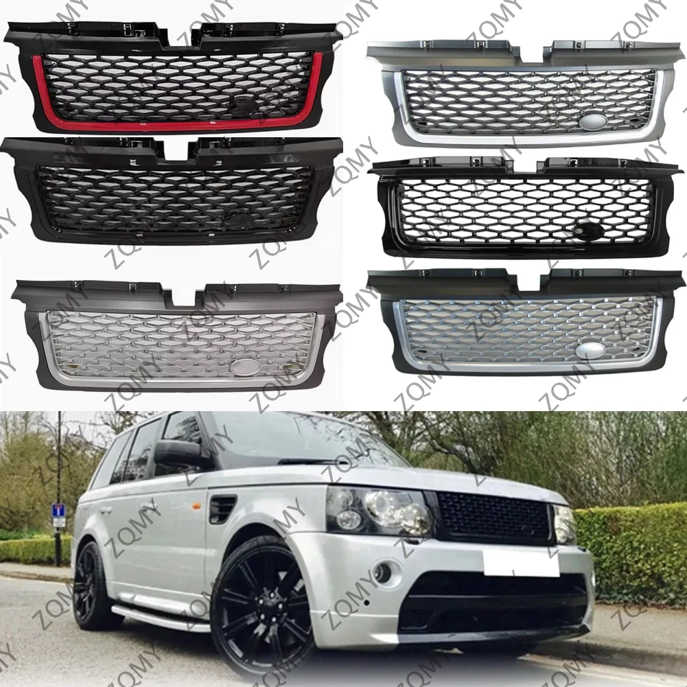 Car Front Bumper Mesh Grill ABS For Land Rover Range Rover Sport RRS 2005 2006 2007 2008 2009 Upgrading old models to new ones