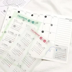 2025 2024 Transparent Calendar Sticker Schedule Label Sticker Annual Calendar Stickers Multi-function Notebook Sticker