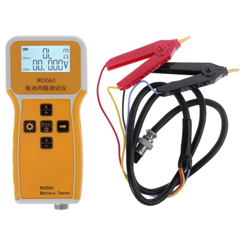 RC3563 Battery Internal Resistance Voltage 3-Digit Battery Tester True Four-Wire AC Lithium Lead-Acid Battery Detector