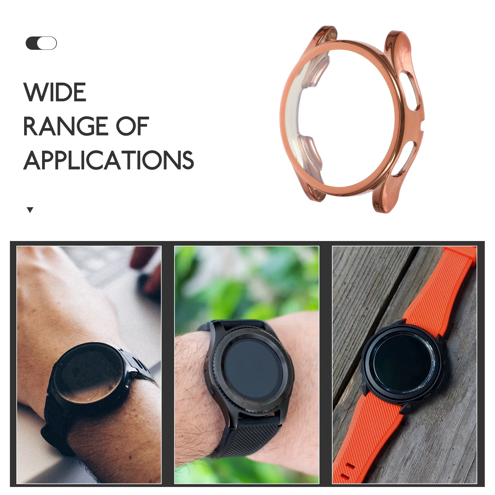 Diamond Glitter Watch Case Cover Protective Pc Shell Easy to Remove Compatible Watch 4 Full Access Buttons Charging Safe