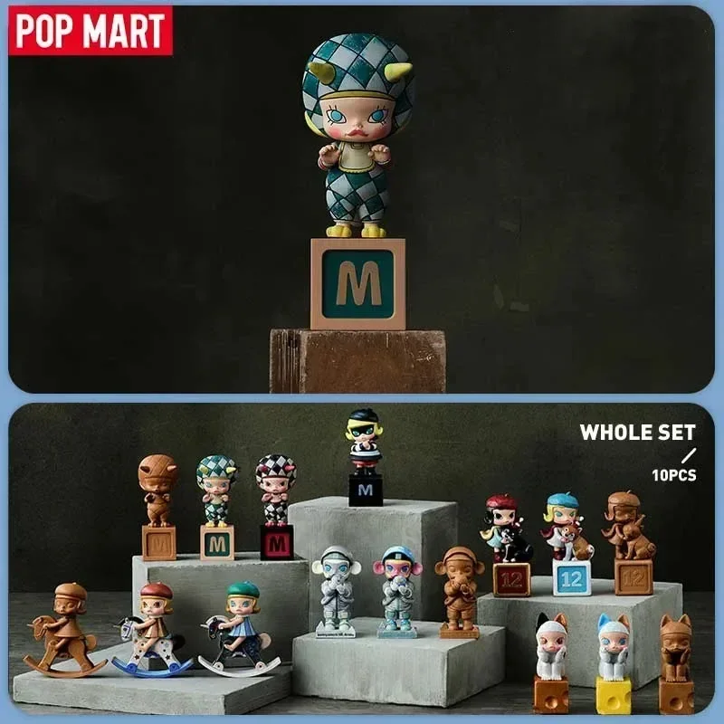 

POP MART MOLLY Retro Anniversary Statue Blind Box - Cute Classic Anime Mystery Doll Desktop Toy with Guess Bag