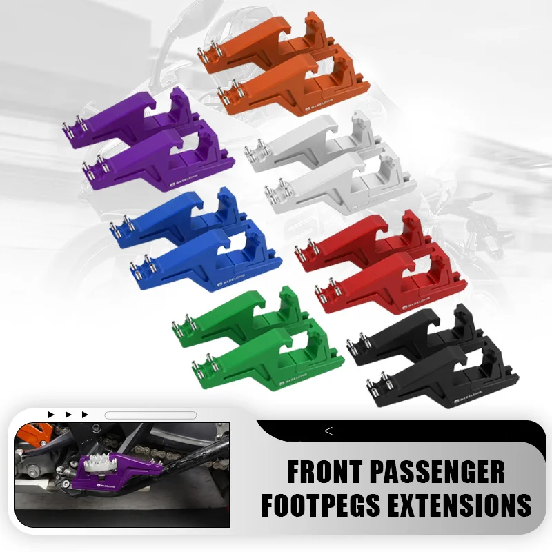 

For HUSABERG FE650E FS 450 570 650 FX450 TE 125 250 300 2005-2014 2013 2012 Accessories Front Passenger Footpegs Extensions