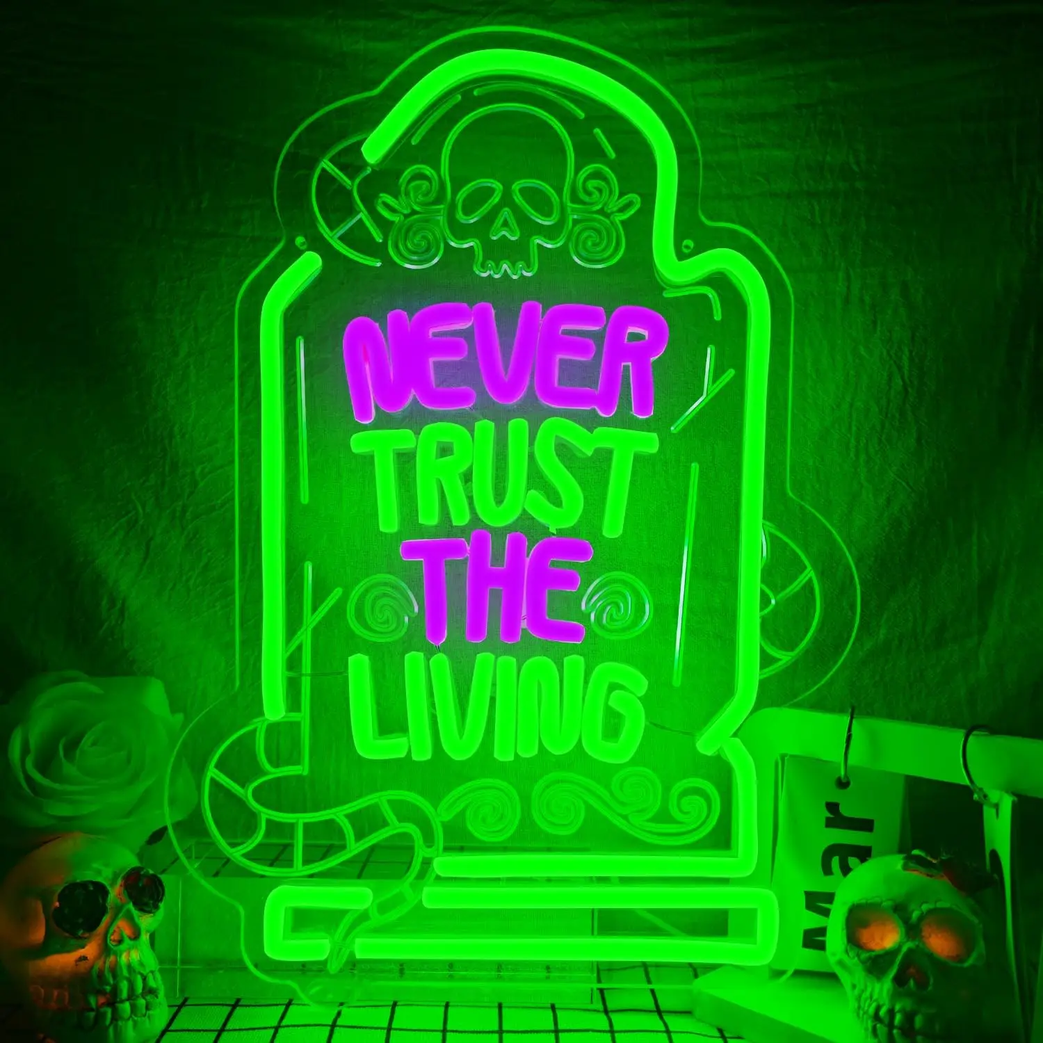 

Halloween Neon Sign Party Bar Decor Soft energy-saving neon, cool-toned fresh, clean and transparent