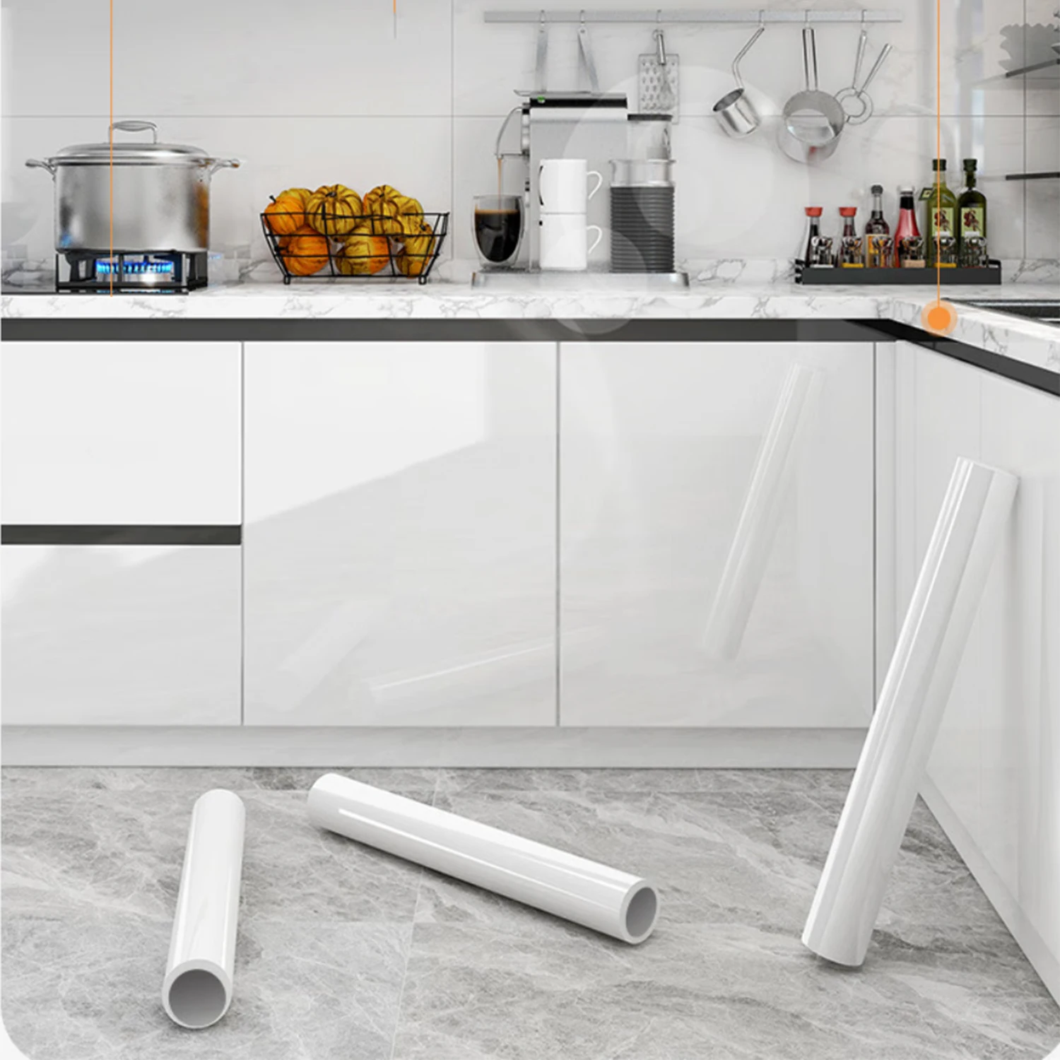 

Водонепроницаемые обои из ПВХ с жемчугом, самоклеящаяся глянцевая пленка для гардероба/кухни, черная/белая наклейка на мебель своими руками