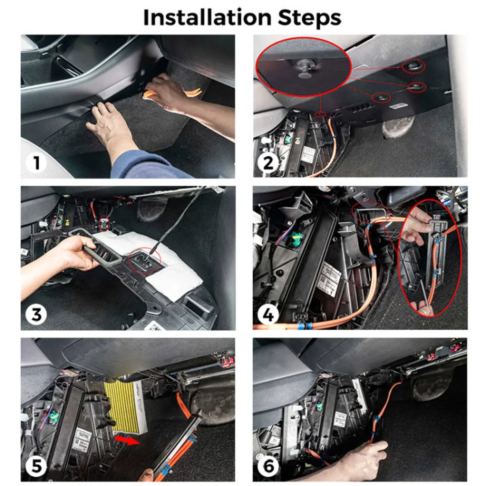 Best Sales Air Filter for Tesla Model 3 Y 3rd Air Conditioner Cabin Filter with Activated Carbon Replacement Model3 Accessories