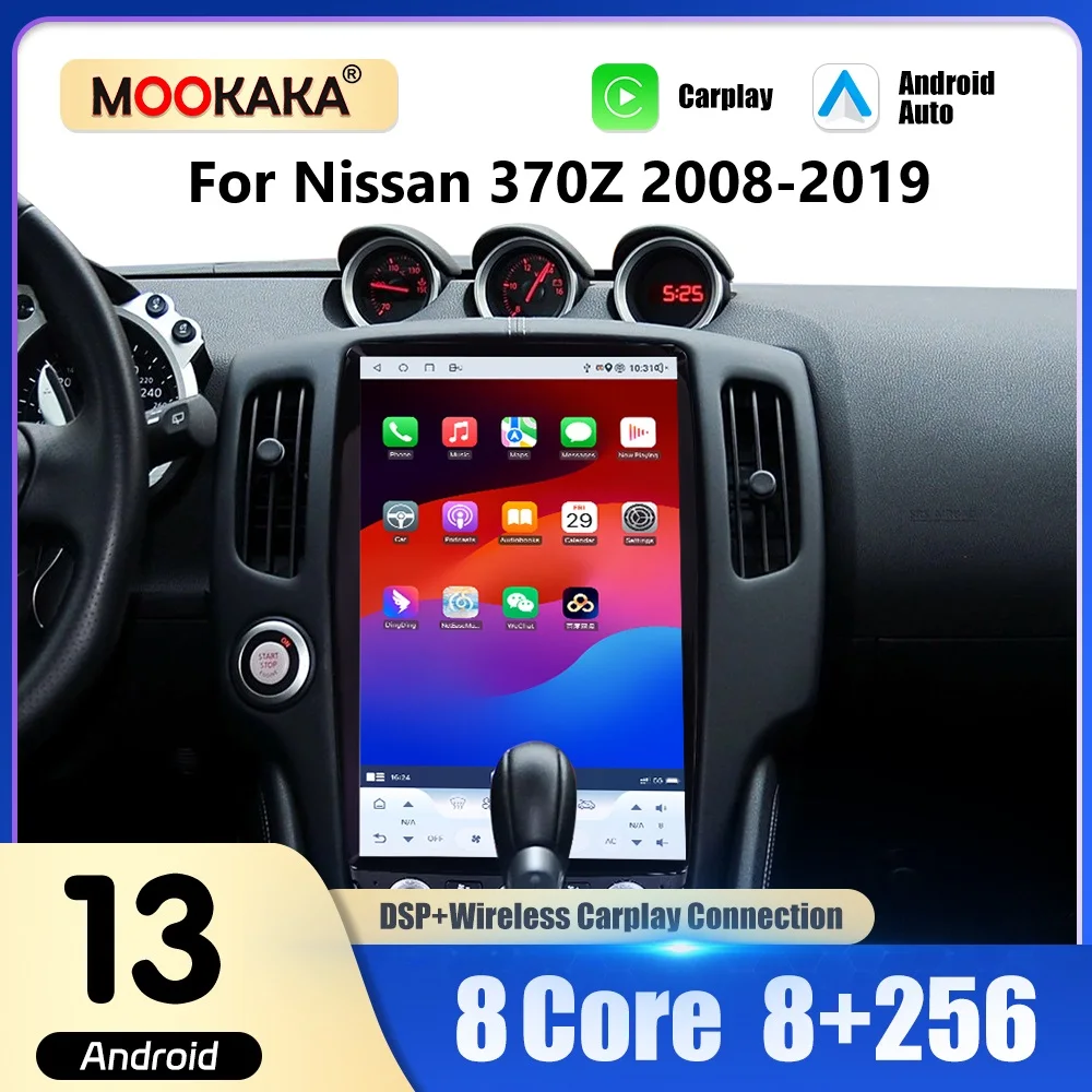 14.5'' Car Radio For Nissan 370Z 2008-2019 Wireless Carplay Android Auto Multimedia Player GPS Navigation Bluetooth5.0 Autoradio