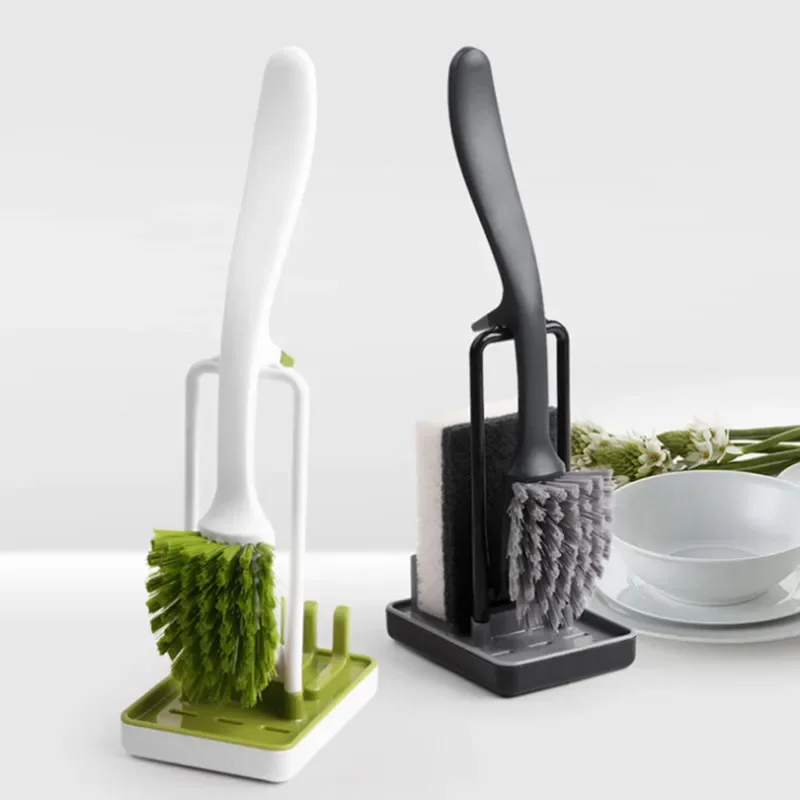 Multifunctional Kitchen Brush Hunging Long Handle Pan Pot Brush Dish Bowl Washing Cleaning Brush Household Kitchen Clean Tools