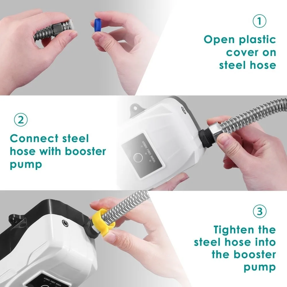 

24 В бустер душевого насоса 150 Вт водяной насос высокого давления энергосберегающий автоматический насос бустер воды