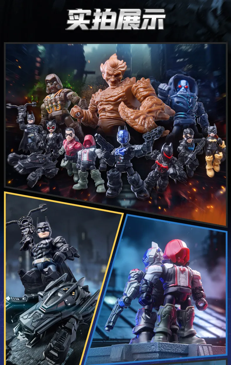 Blokees DC Blind Box Batman Arkham Knight Catwoman Mr.Freeze Clayface Zusammengebaute Bausteine Actionfigur Sammler-Spielzeug – Detail 13
