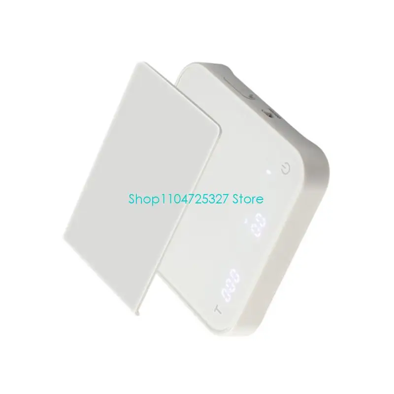 D8KF Compact Electronic Scale Tempered Glass Fronts Auto Shutoff 0.3g Sensitivity