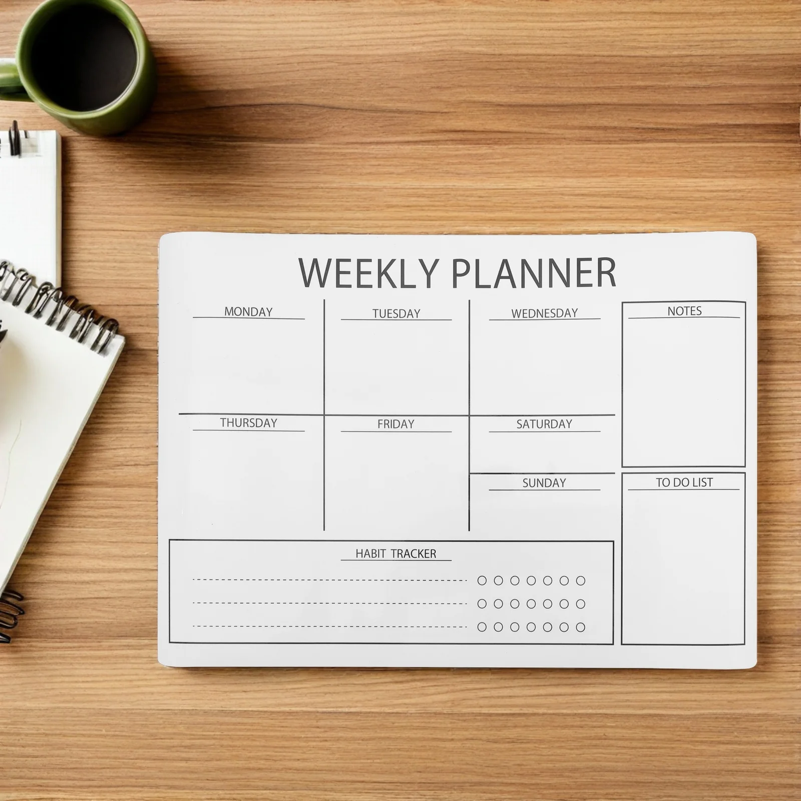 Removable Dry Erase Whiteboard Sticker for Wall 12x16 Inch Self Adhesive PVC Weekly Planner Calendar Message Board Office Dorm