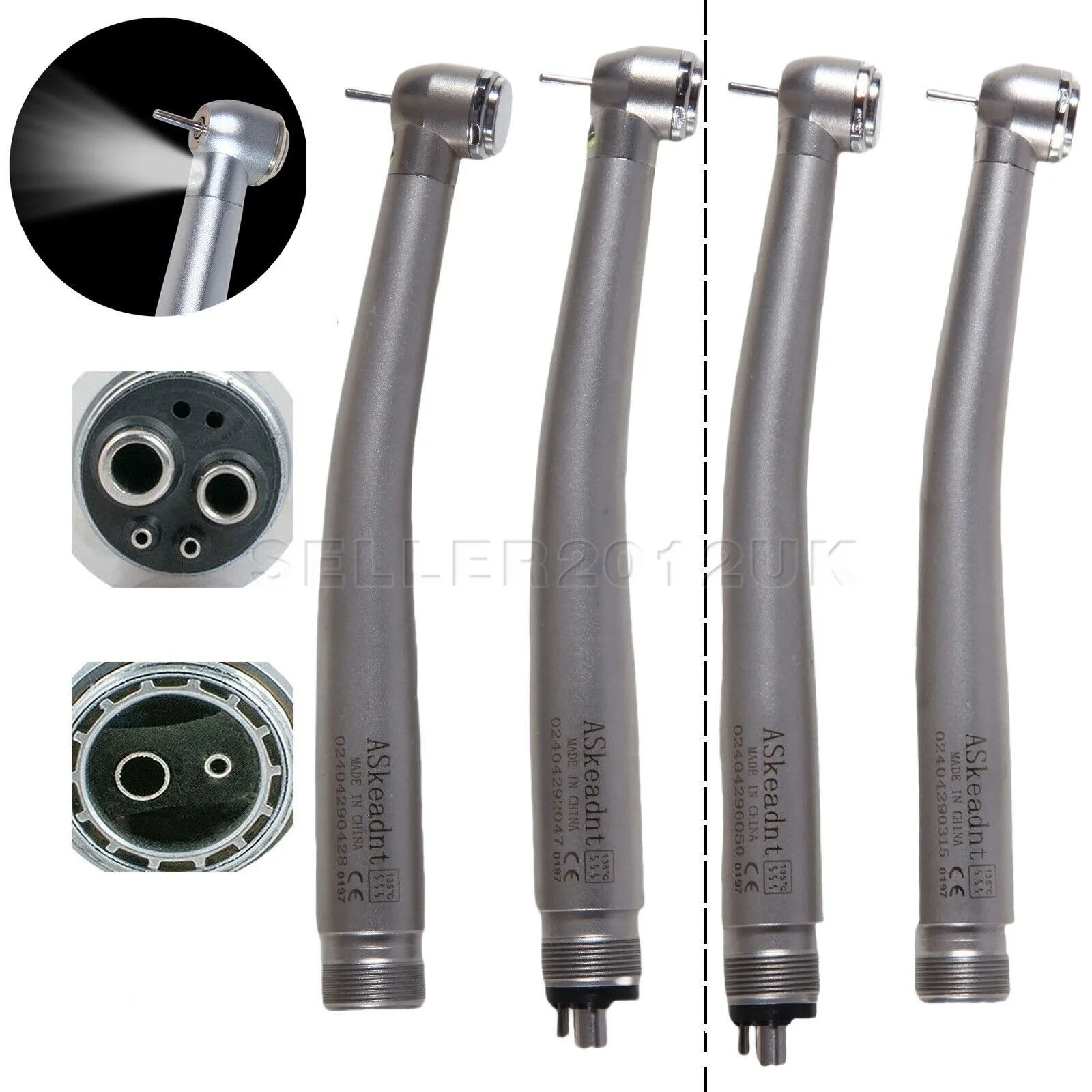 

Dental LED/No Led E-generator High Speed Handpiece Fiber Optic 2/4 Holes Fit Nsk Pana Max