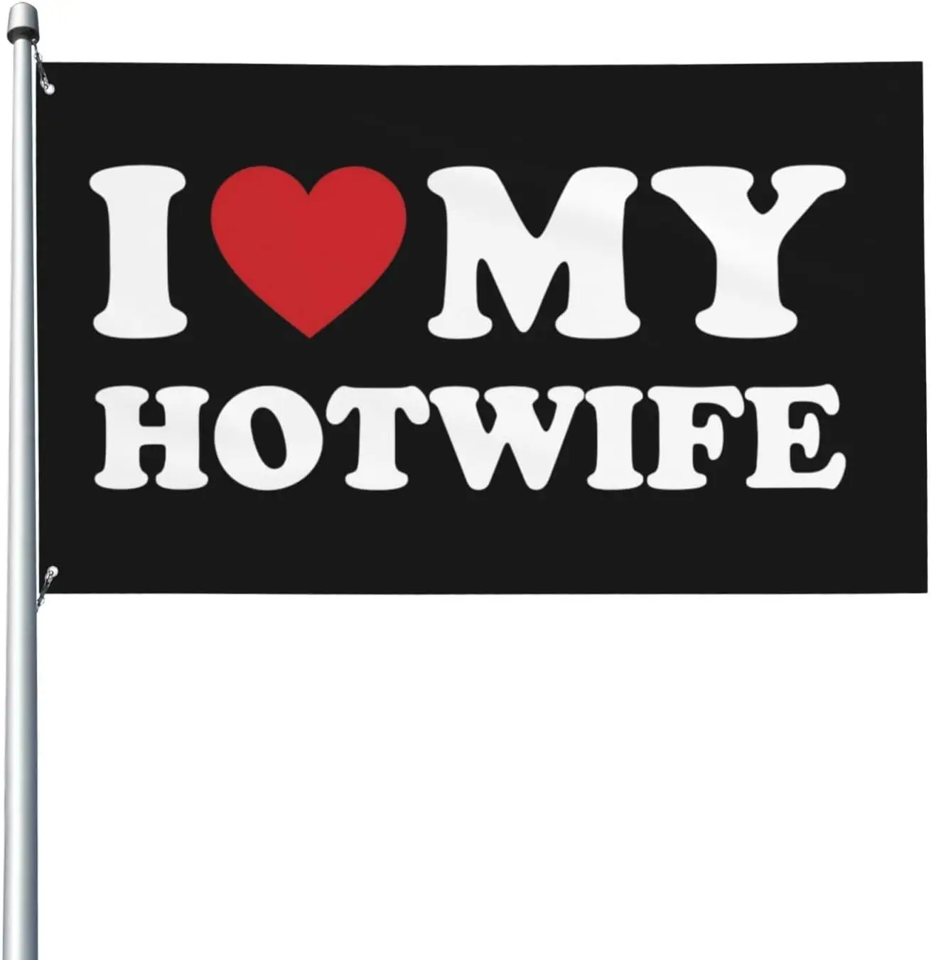 Флаг Flagnshow из 100% полиэстера «Я люблю мою горячую жену»