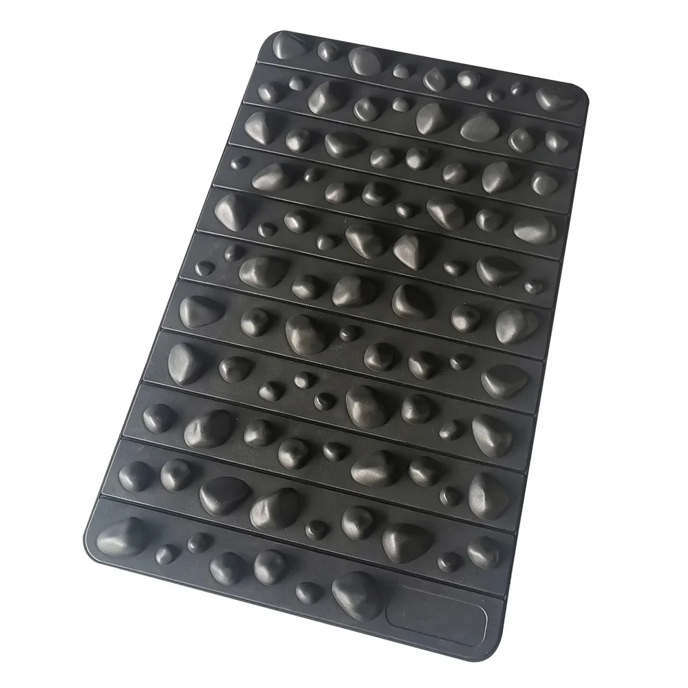 

Fingerpressure board Raised solid high hardness folding stone foot massage pad toe pressure board