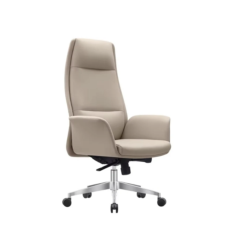 Promotional Office Furniture Manager Chair Reclining Brown Leather Executive Office Chair Leather