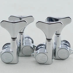 1Set  High Quality 4/5 Strings Electric Bass Machine Heads Tuners  Chrome