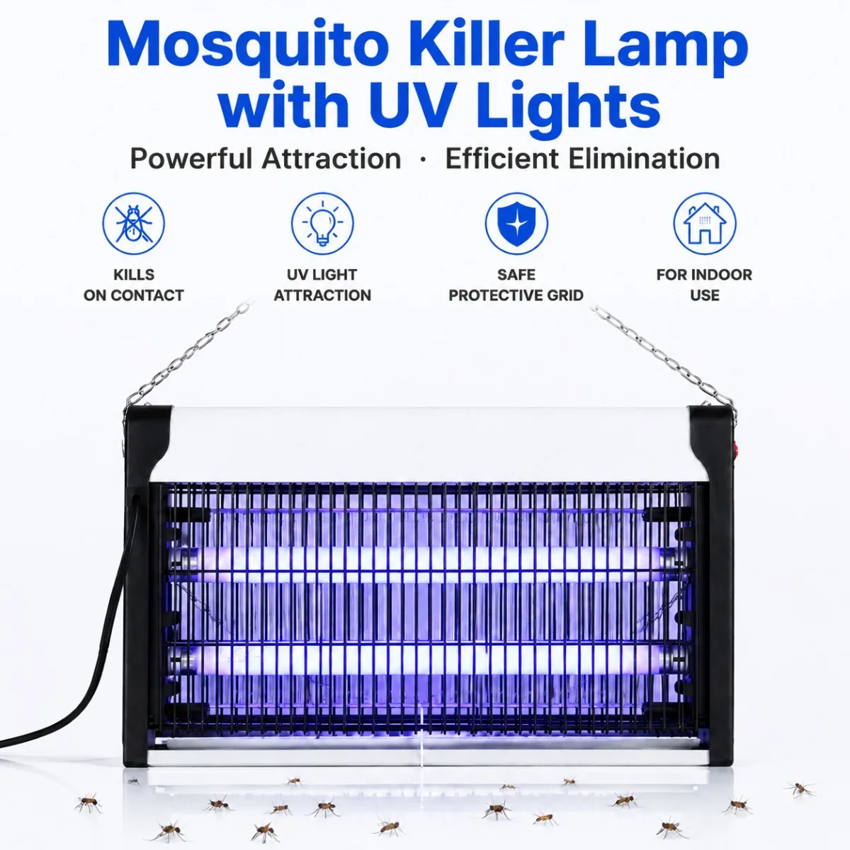 

Electric Mosquito Killer Lamp with UV Light Insect Killer Fly and Moth Trap for Home, Patio and Garage 20W 30W 40W Fly Repellent