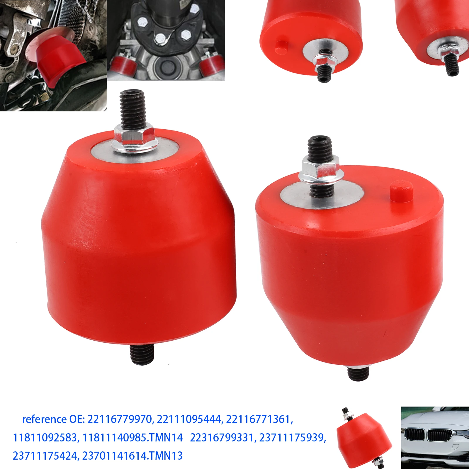 Engine Front Mount For BMW E36 E46 E85 Z4 320i 323i 325i 328i 330i 330Ci Motor Mount Replace 11811140985 22116771361 view 2