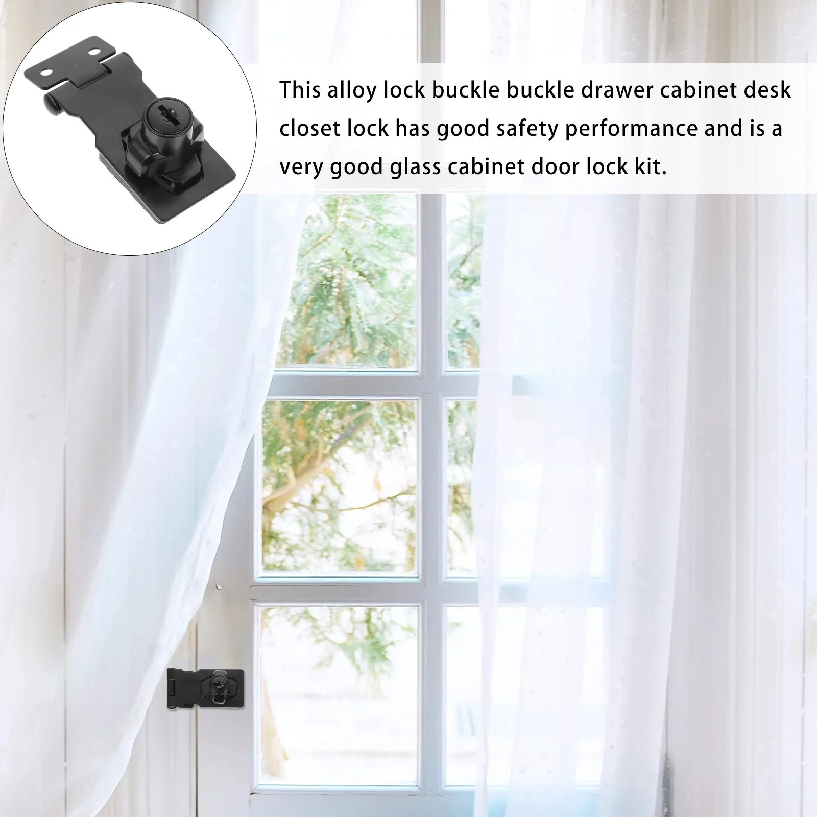 

Household Lock Drawer Display Showcase Zinc Alloy Locks for Doors Cabinet Latch