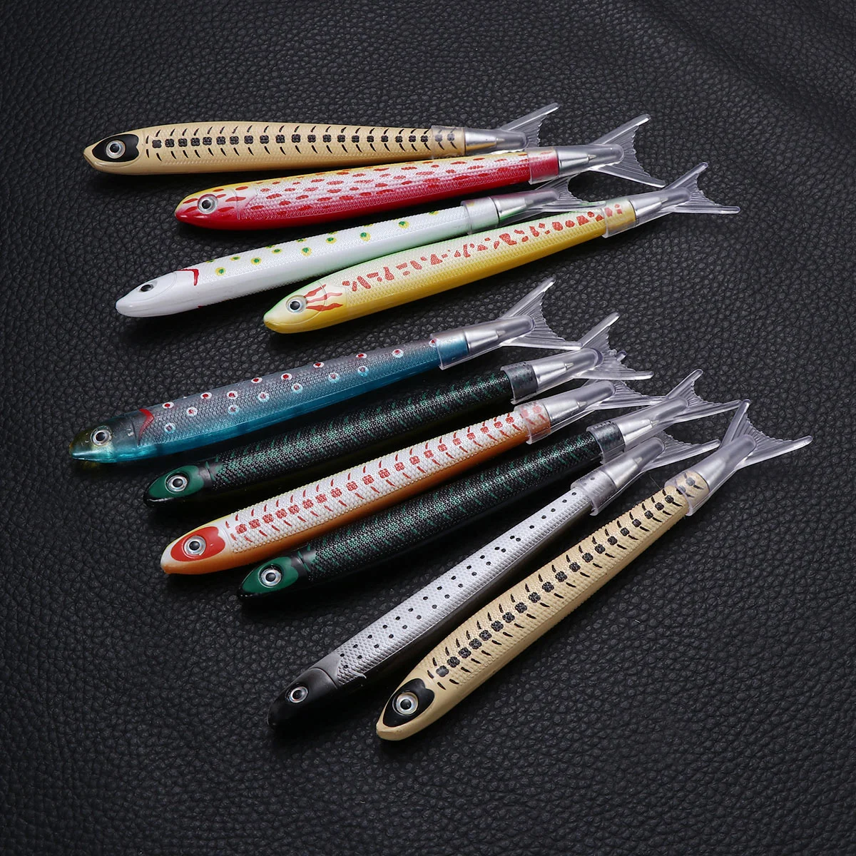 

10 Pcs Ballpoint Pens Stationery European and American Creative Fish Fashion Student