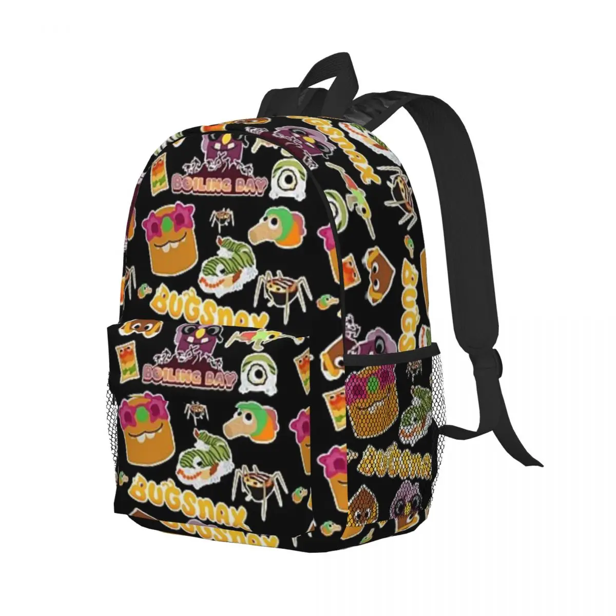 Boiling Bay Bugsnax Fan Art Bookbag Bugsnax Pack Padrão para meninas meninos mochila de estudante de grande capacidade