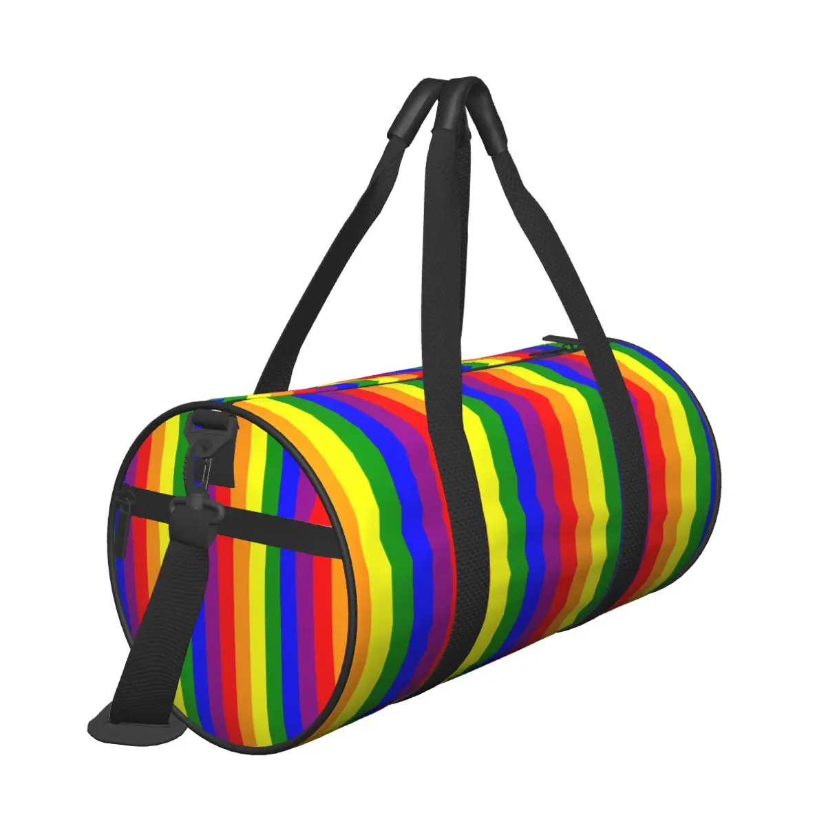 Rainbow Striped Gym Bag Pride Celebration Swimming Sports Bags Male Female Gym Accessories Retro Fitness Bag Oxford Handbags