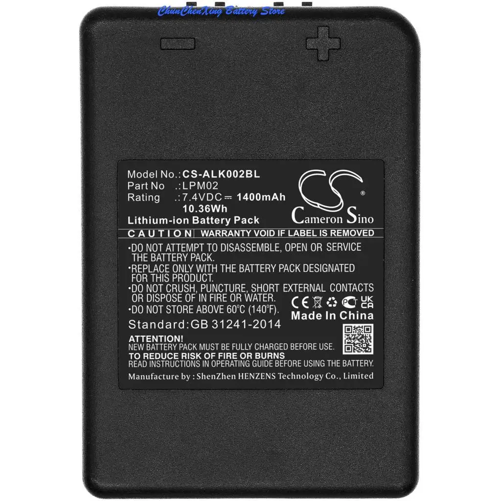 Cameron Sino 1400mAh Crane Remote Control Battery LPM02 for Autec Funkfernsteuerung Air, Dynamic,AJR AJS FJL FJM FJR AJM FJS MJ