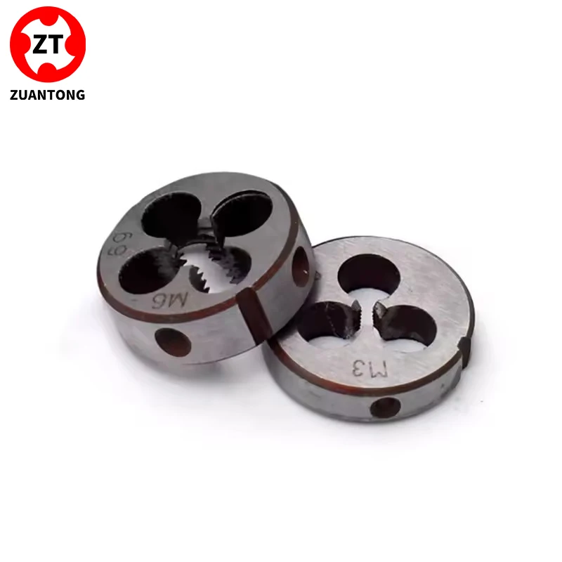 

Плашки для нарезания метрической резьбы ZUANTONG HSS-6542 (M1, M1.4, M2, M3, M3.5, M4, M4.5, M5, M6, M6.5, M7, M7.5, M8, M8.5, M9, M9.5, M10, M11, M12)