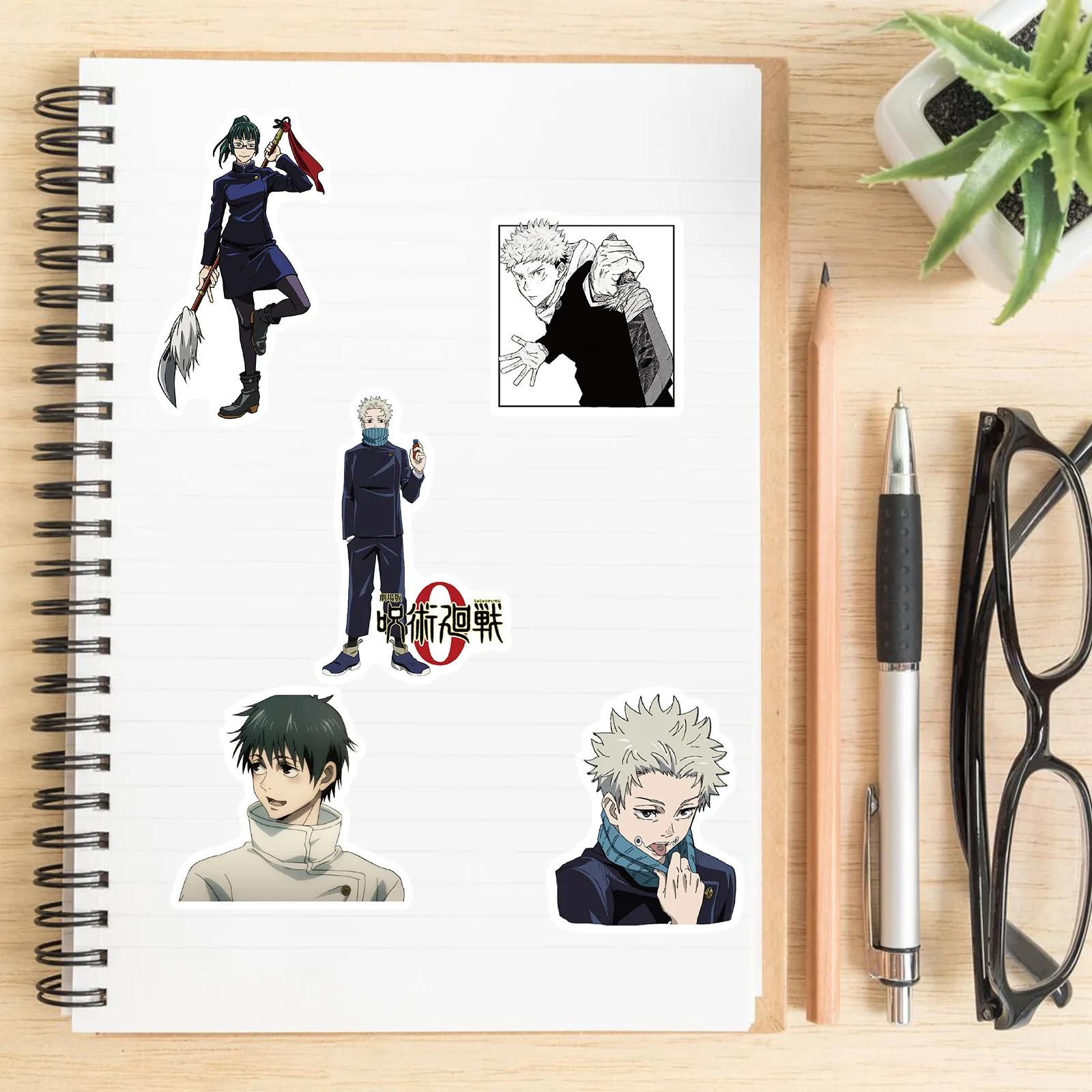 50pcs Cartoon Jujutsu Kaisen Anime Stickers Waterproof Decals Car Motorcycle Luggage Helmet Cool Sticker for Kids Classics Toy