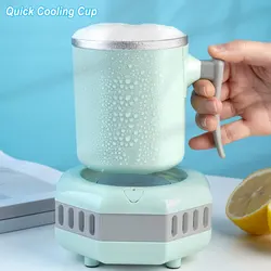 Taza de refrigeración rápida para el hogar y la Oficina, minirefrigerador portátil para bebidas, Cola, cerveza, café, zumo, agua, novedad