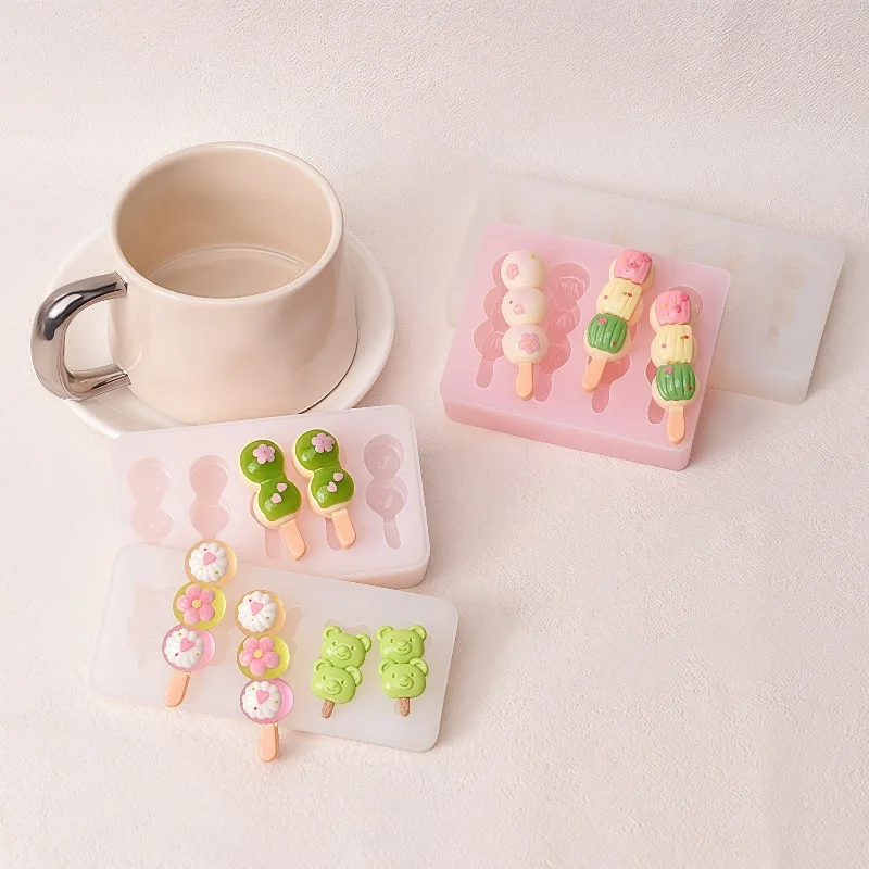 Mini Food Play Skewers, Meatballs, Cake Decoration, Fondant, Clay, Epoxy, Kneading, Silicone Mold Cake Decorating Tools Molds
