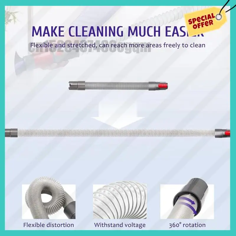 Abjz para aspiradores de pó dyson v7 v8 v10 v11 v12 v15 mangueira universal peças de reposição acessórios aspiradores domésticos