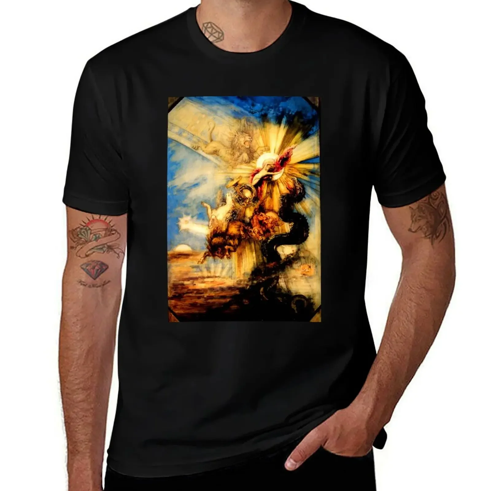 Gustave Moreau La chute de phaéton (The Fall of Phaeton) T-Shirt animal prinfor boys oversized new edition men t shirt