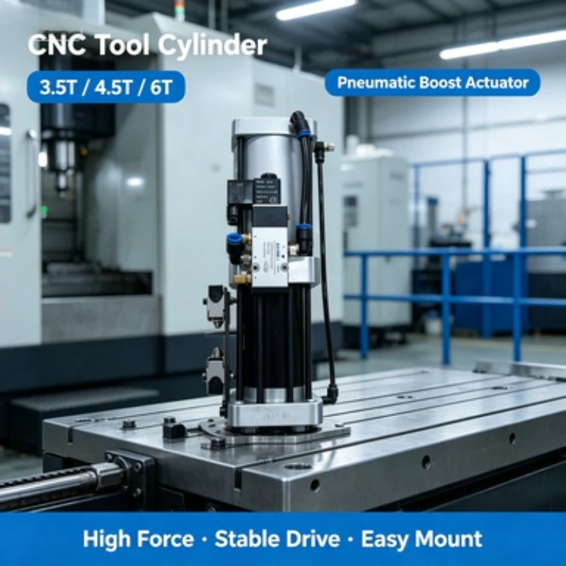 Booster Cylinder Pneumatic Boosting Cylinder For CNC Machine Tool Spindle Tool Change Assembly