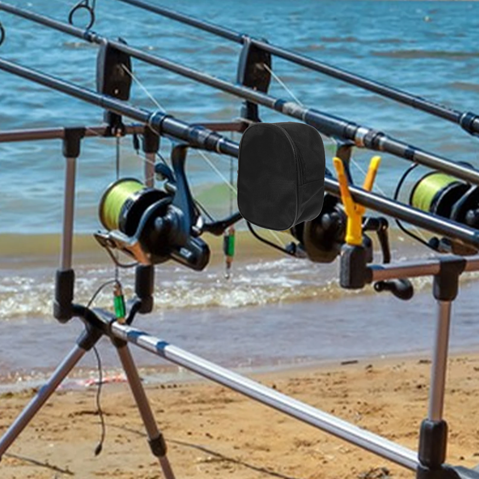 

Fishing Pouch Sturdy Protective Case For Baitcaster Storage Dustproof Small Fishing Reel Cover Bag Reel Protector