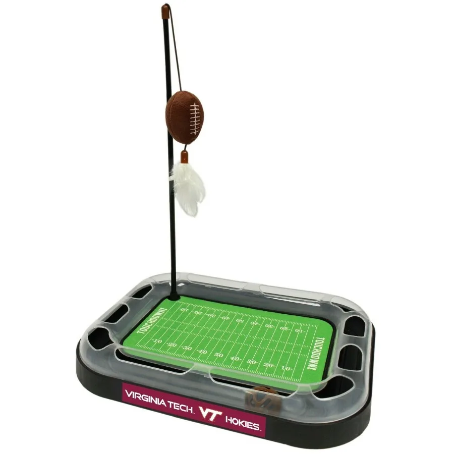 

Игрушка-когтеточка NCAA Virginia Tech Hokies с кошачьей мятой, плюшевыми перьями, 5-в-1, для кошек